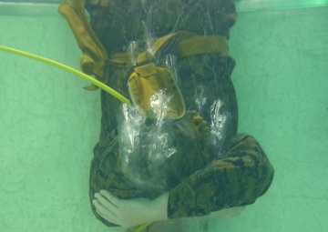 24th MEU Marines participate in Underwater Egress Training