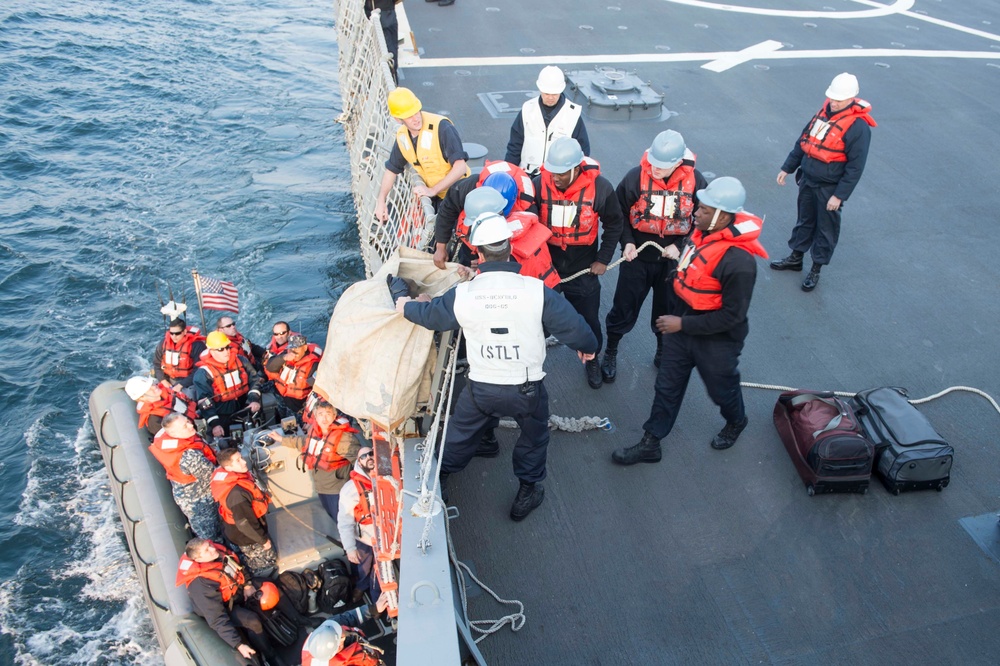 USS Benfold sea and anchor detail