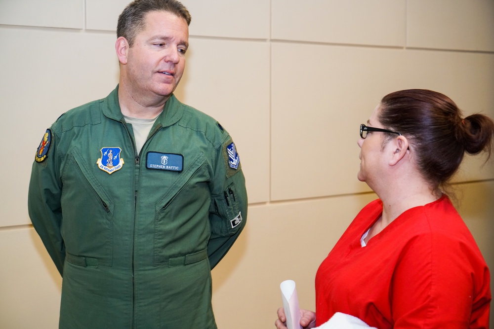 116th Air Control Wing speaks to medical students at Central Georgia Technical College