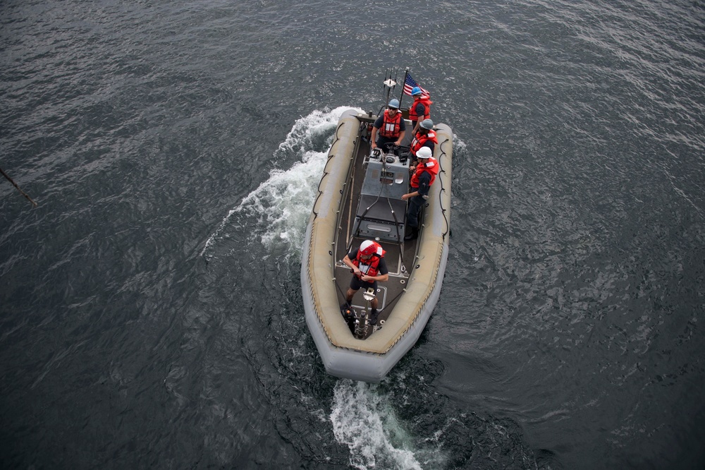 USS Gravely operations