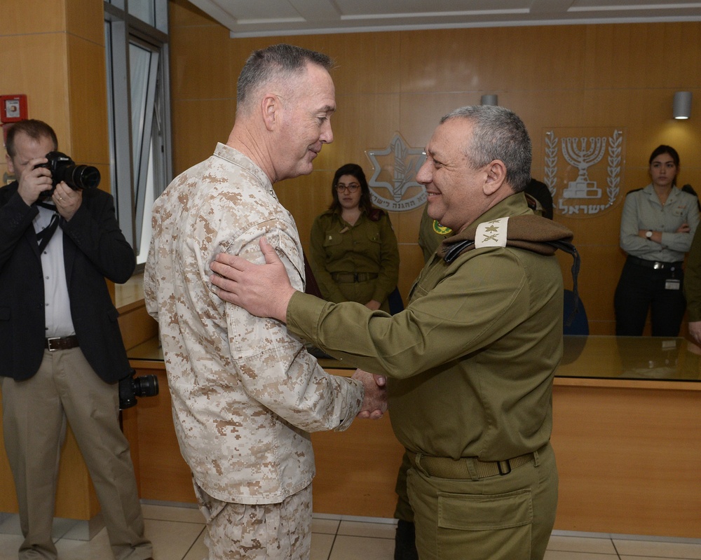 CJCS Dunford meets IDF CoS Eizenkot