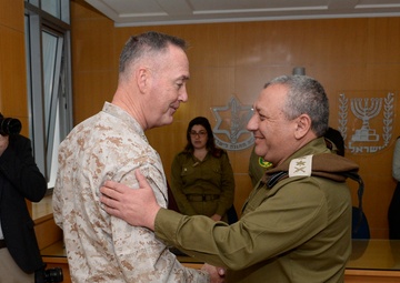 CJCS Dunford meets IDF CoS Eizenkot