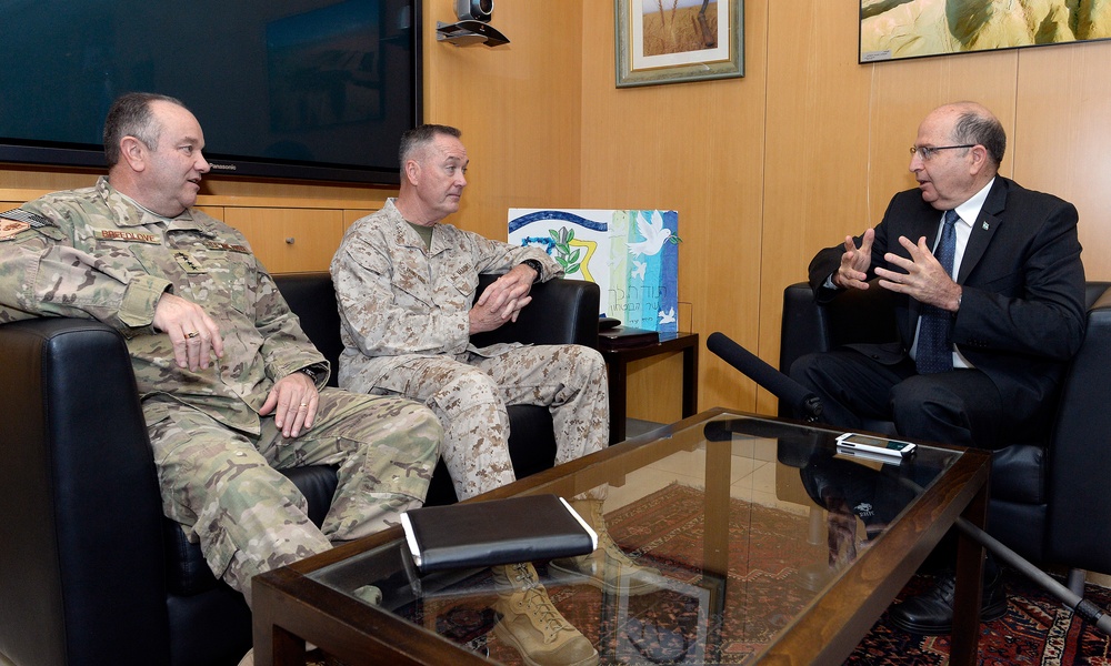 CJCS Dunford Meets Israeli Minister of Defense Ya’alon