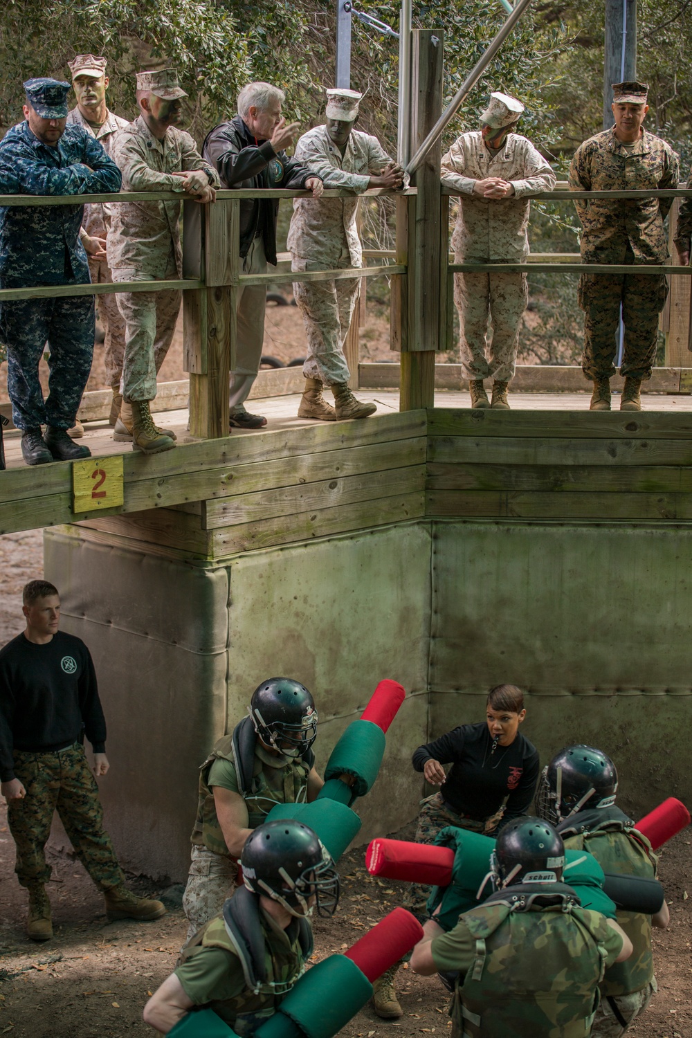 Secretary of the Navy Ray Mabus sees how Parris Island makes Marines