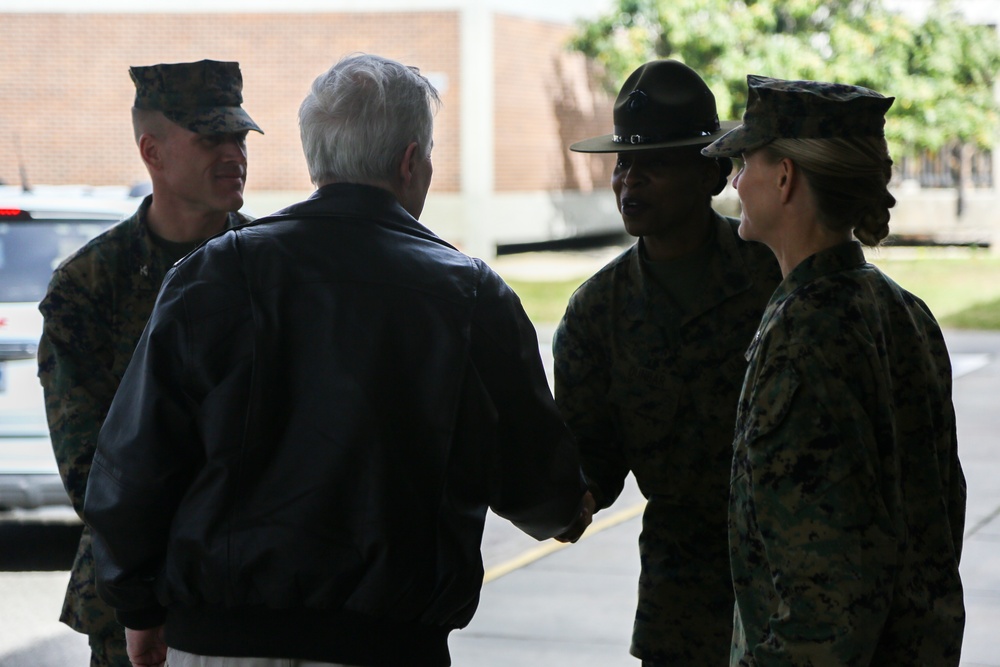 The Honorable Mr. Ray Mabus Visits Paris Island