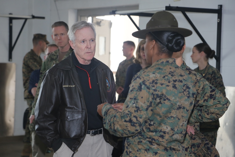 The Honorable Mr. Ray Mabus Visits Paris Island