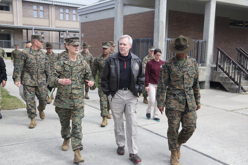 The Honorable Mr. Ray Mabus Visits Paris Island