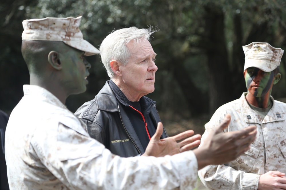 The Honorable Mr. Ray Mabus Visits Paris Island