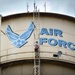 Going up: Airmen climb water tower