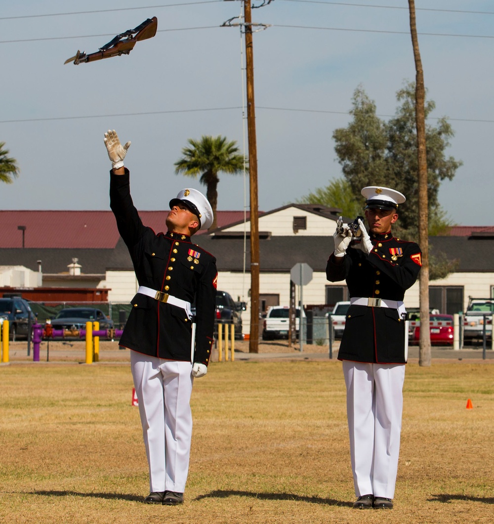 MCAS Yuma Welcomes USMC Battle Color Detachment