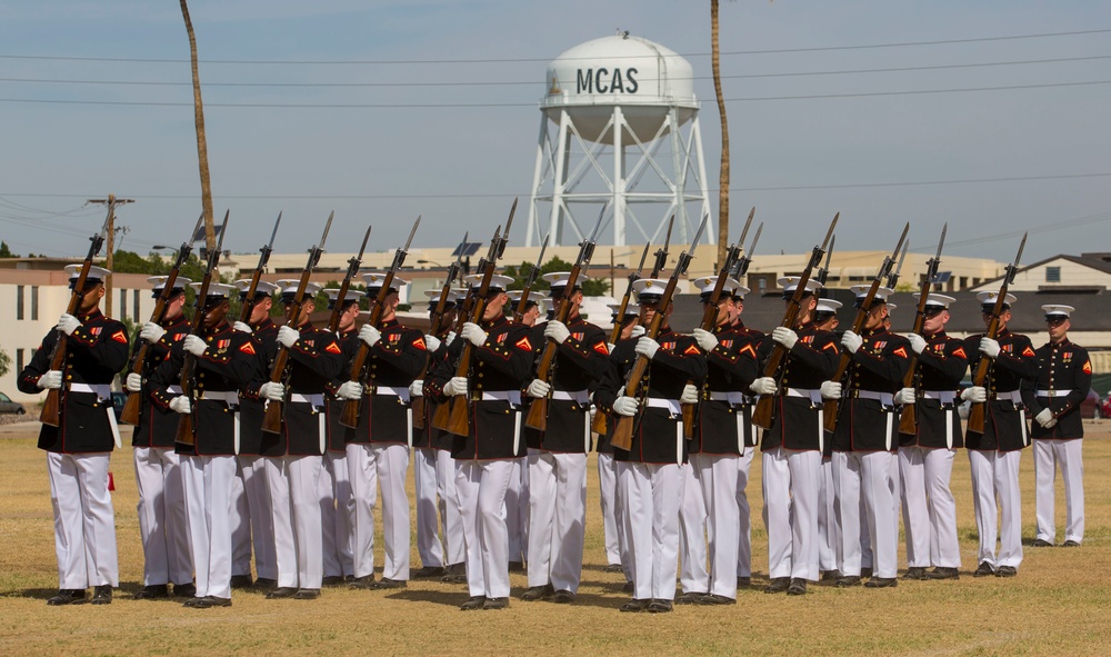 MCAS Yuma Welcomes USMC Battle Color Detachment