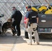 K-9 officers engage in controlled aggression training