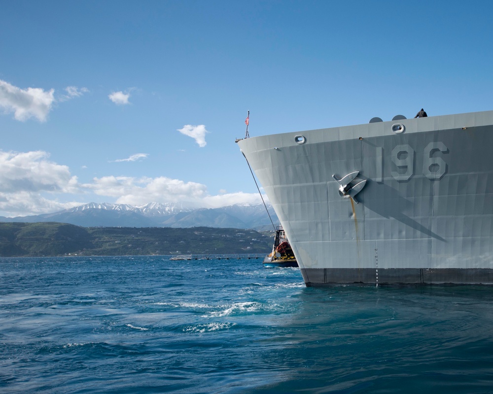 Souda Bay port activities