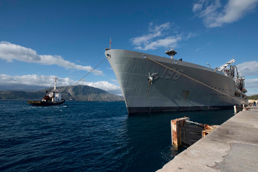 Souda Bay port activities