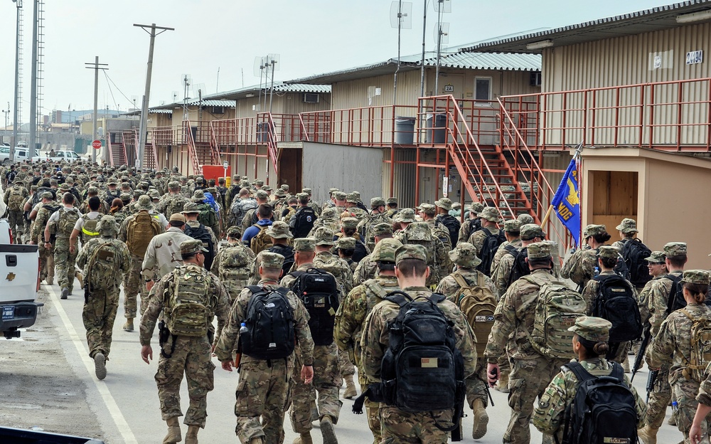 Bagram remembers, marches for fallen PJ