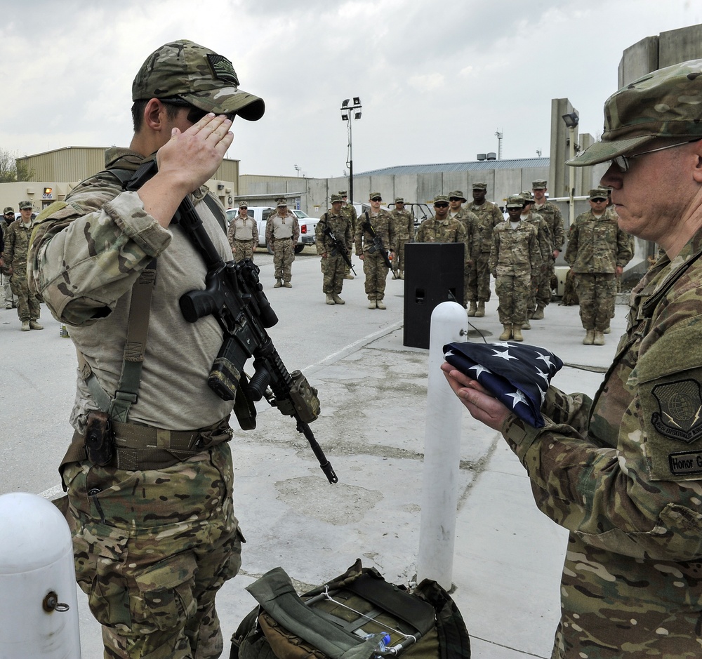 Bagram remembers, marches for fallen PJ