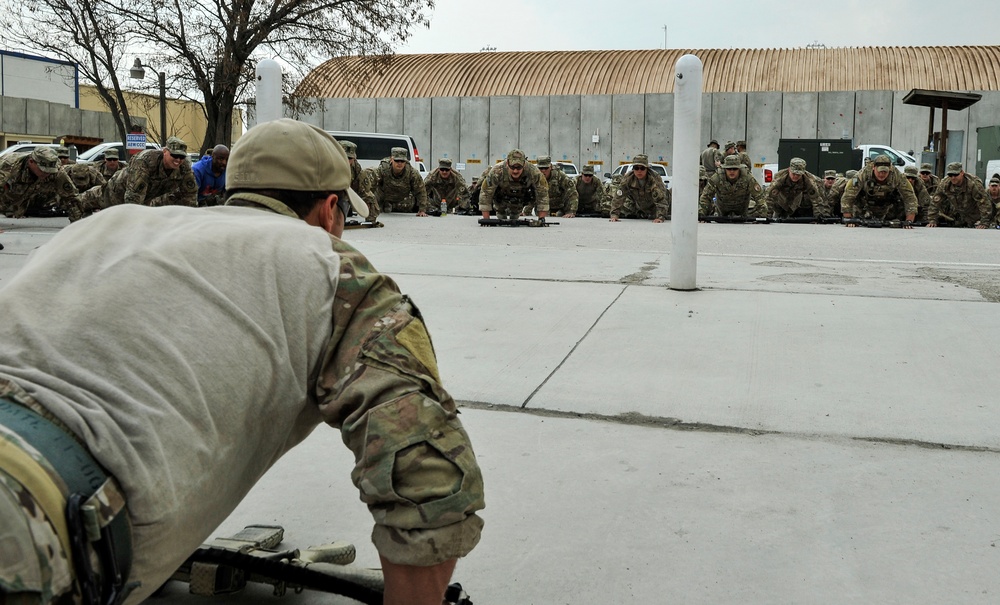 Bagram remembers, marches for fallen PJ