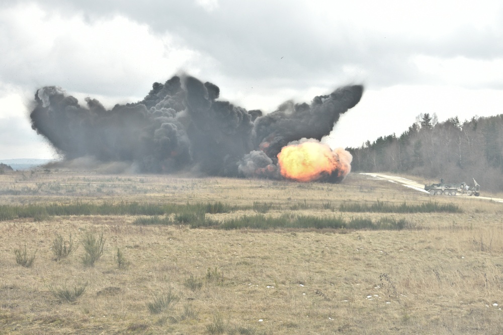 Boom goes the mine clearing line charge