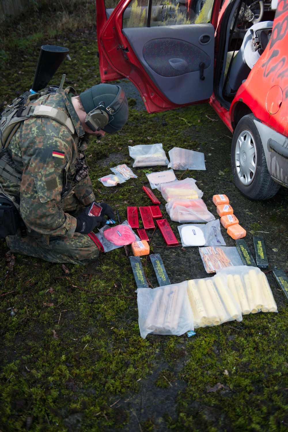 US Airmen role-play in a Special Operations Forces Training