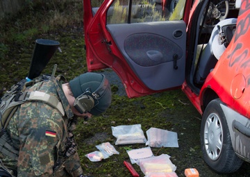 US Airmen role-play in a Special Operations Forces Training