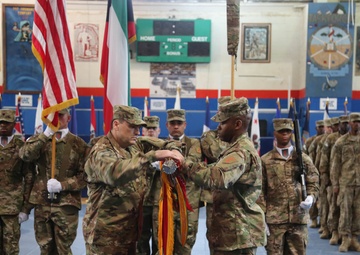 1IDSB case colors during Transfer of Authority ceremony