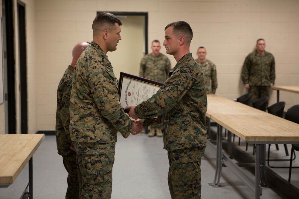 SOI-East Combat Instructor get Meritoriously Promoted