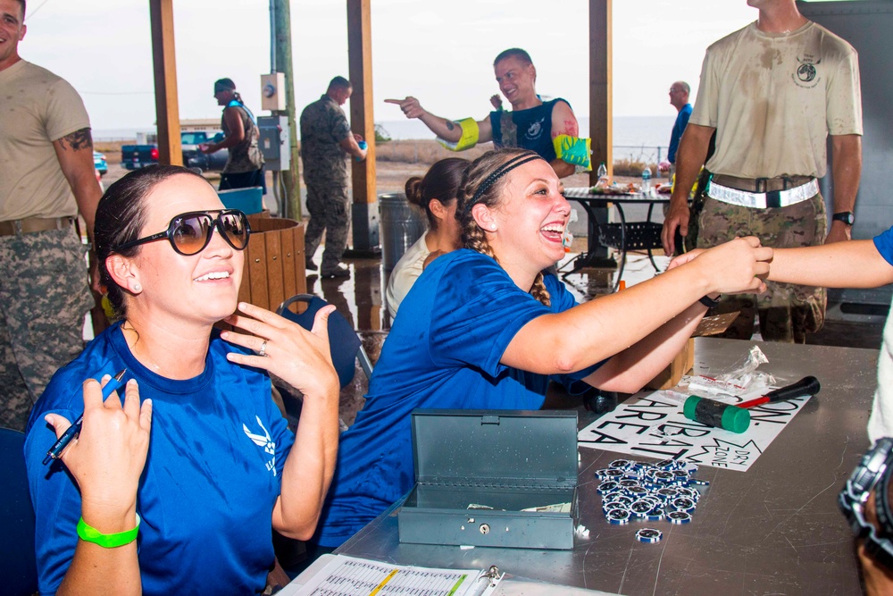 Water bombs away at Air Force birthday