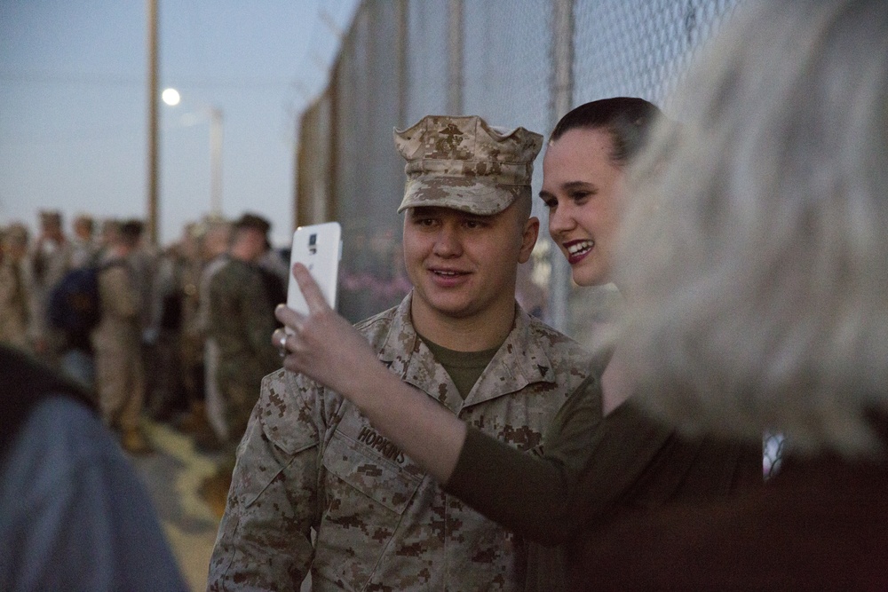 Families Reunite as Marines Return From Deployment