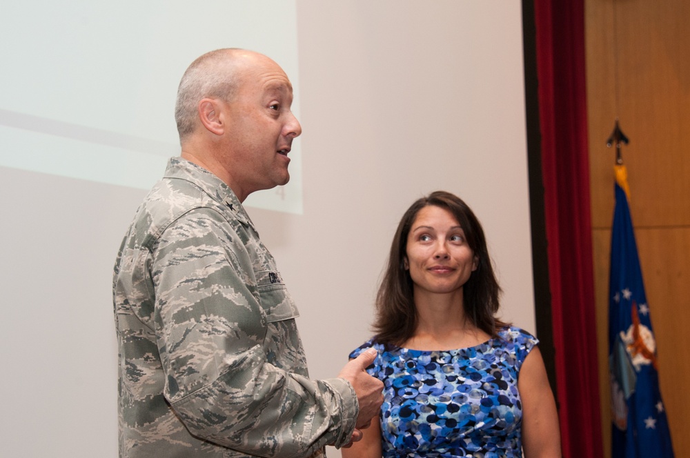 AF Association Joan Orr Spouse of the Year Award for 2015 to Mrs Stephanie Eweres