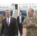 Lt. Gen. Lanza greets the Secretary of Defense