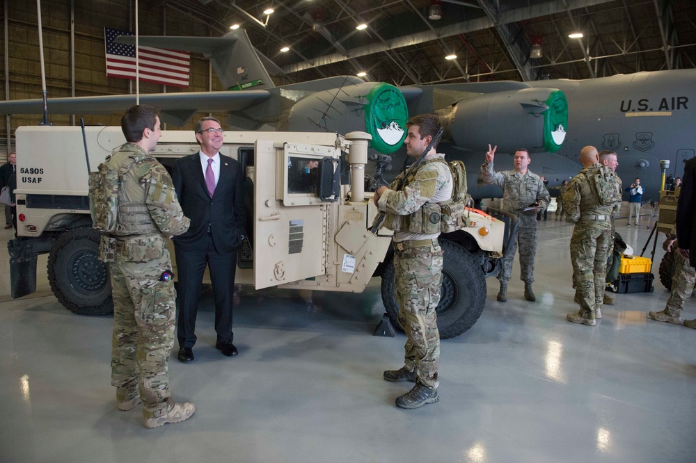 Secretary of defense visits JBLM Secretary of defense visits JBLM