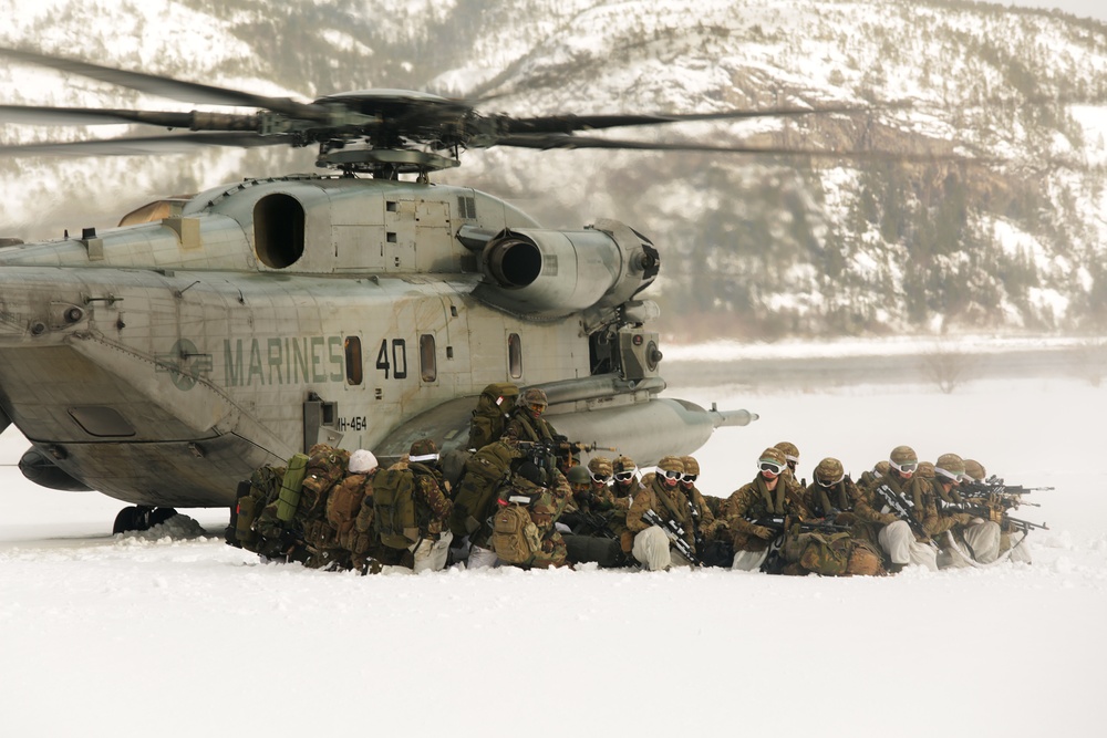 Helicopter Troop Insertion During Cold Response 16