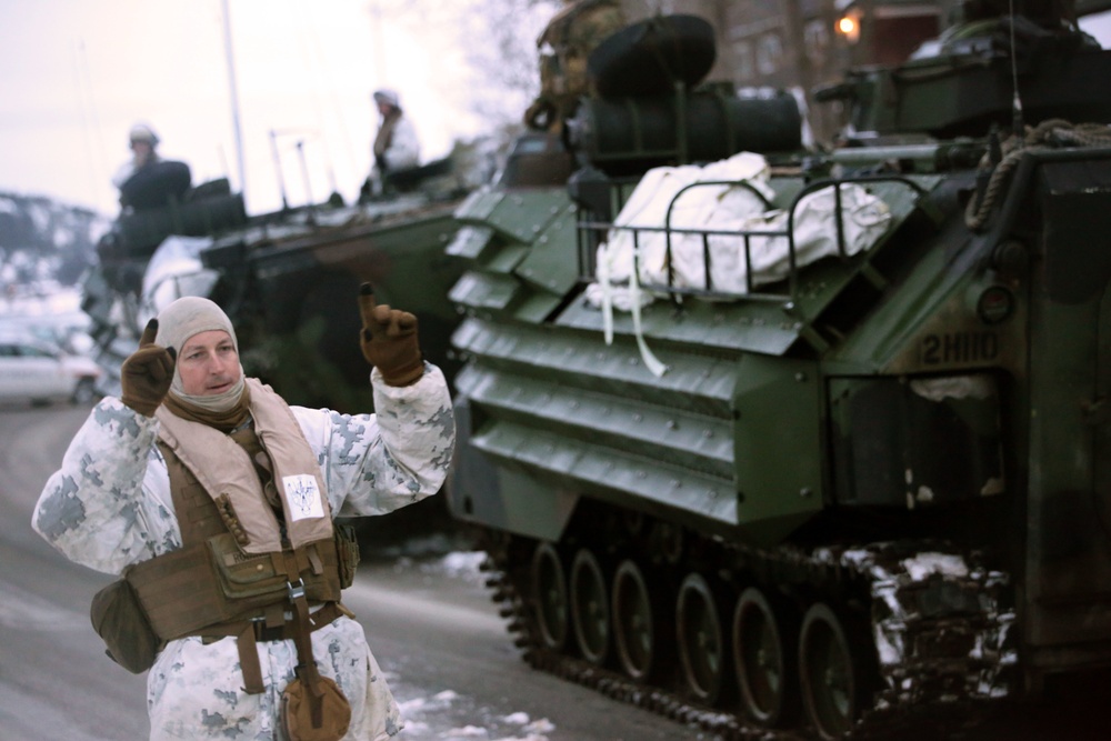 2nd AA Bn., coalition forces storm a Fjord during Cold Response 16