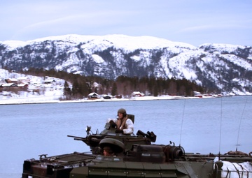 2nd AA Bn., coalition forces storm a Fjord during Cold Response 16