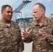 Lt. Gen. Michael Garrett, Commander, US Army Central (ARCENT), meets with Brig. Gen. Mark Odom, Deputy Commander for Operations, 82nd Airborne Division