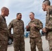 Lt. Gen. Michael Garrett, Commander, US Army Central (ARCENT), meets with Brig. Gen. Mark Odom, Deputy Commander for Operations, 82nd Airborne Division