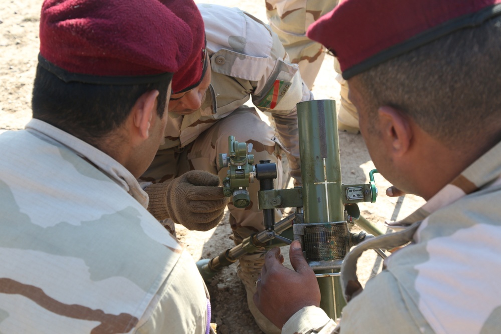 Security Battalion, Nineveh Operations Command conducts weapons diagnostics