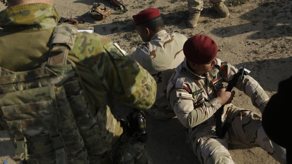 Task Group Taji conducts skills test with Iraqi soldiers assigned to Nineveh Operations Command