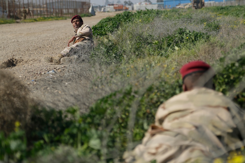 Task Group Taji conducts skills test with Iraqi soldiers assigned to Nineveh Operations Command