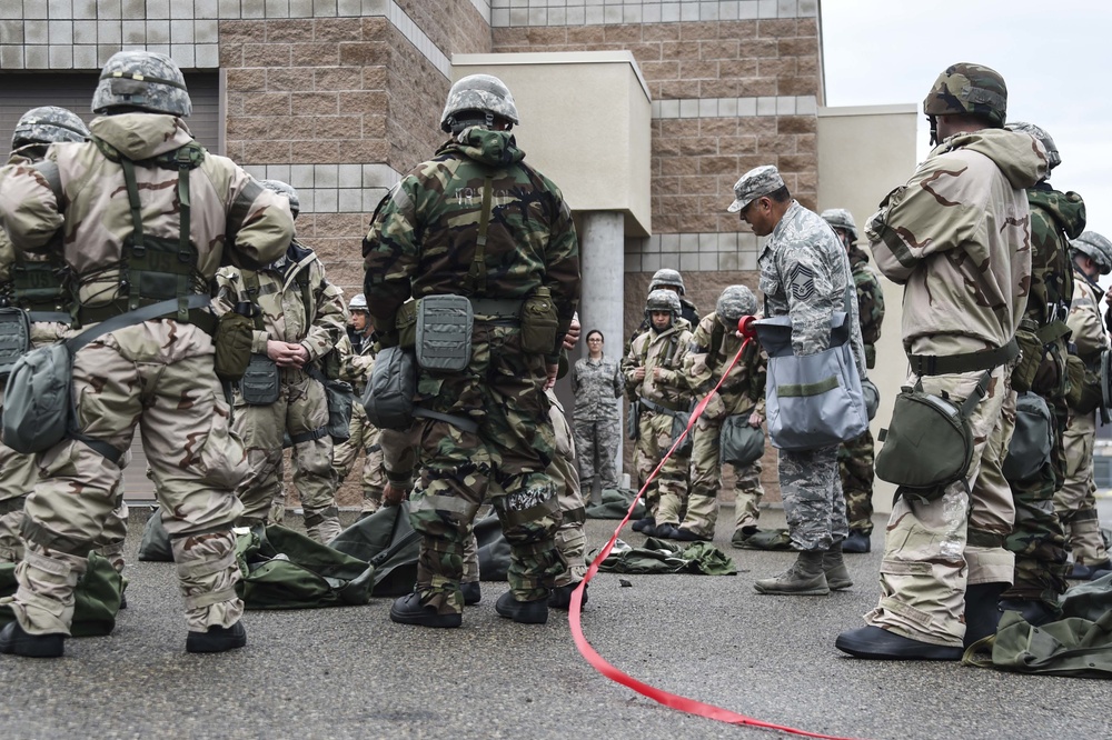 144th FW Airmen train CBRN and SABC skills