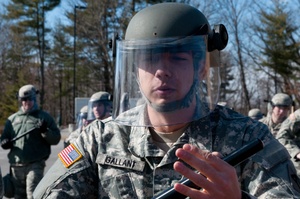 American and Canadian Military Police Band together with Field Force Operations Training
