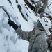Vermont National Guard Soldier demonstrates climbing technique