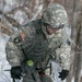 Vermont National Guard Soldier traverses a mountain