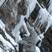 Vermont National Guard Soldier climbs ice wall