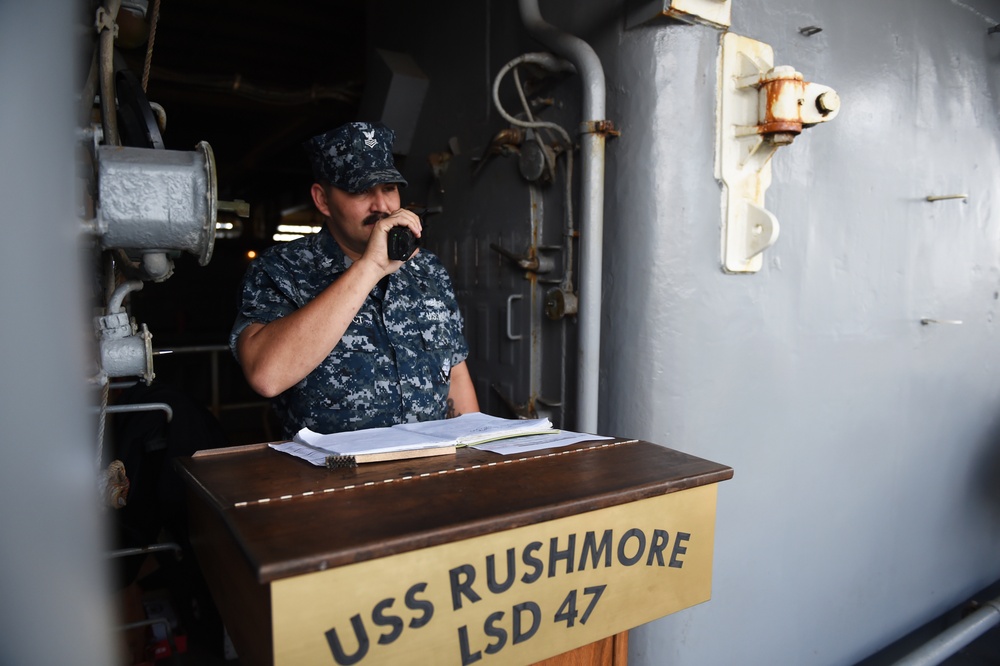 USS Rushmore planned maintenance availability period