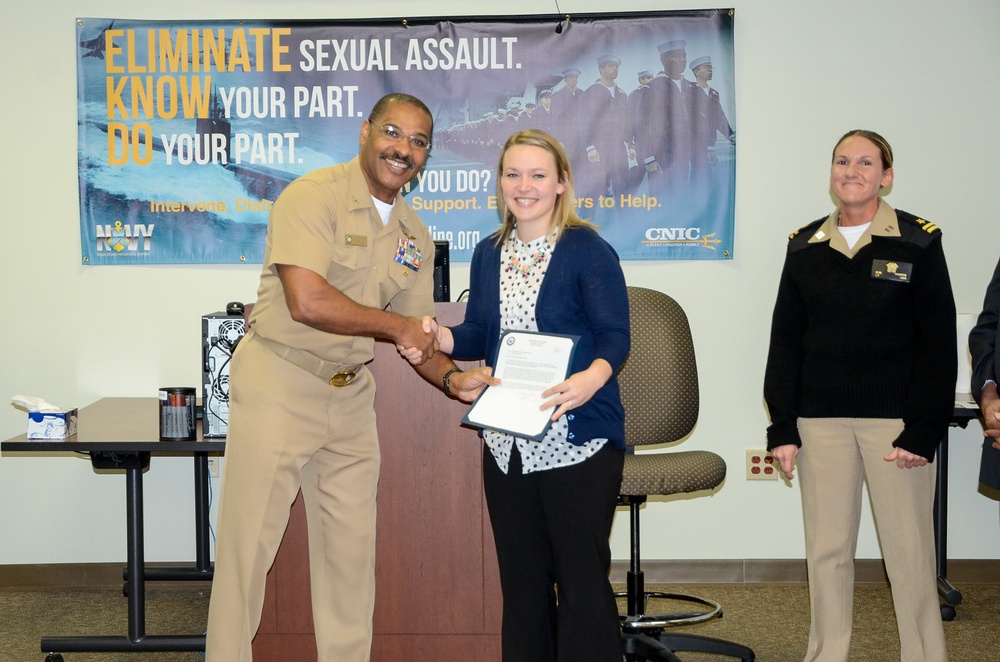 NHB Sexual Assault Response coordinator nominated for regional award