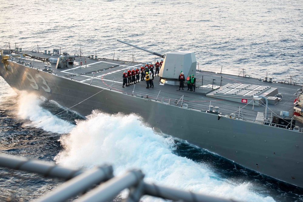 Refueling at sea