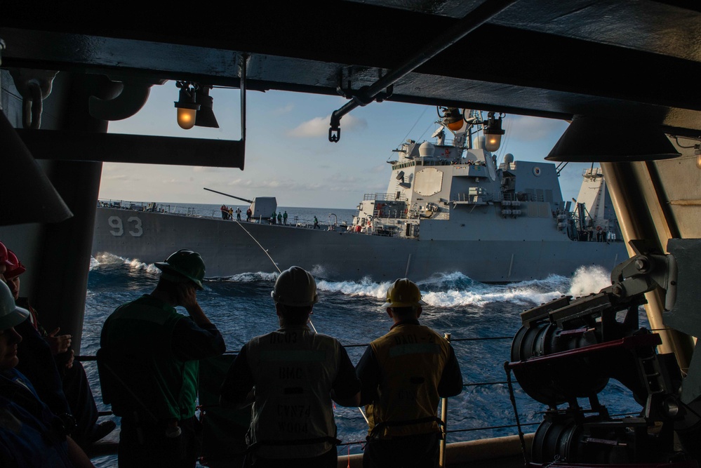 Refueling at sea