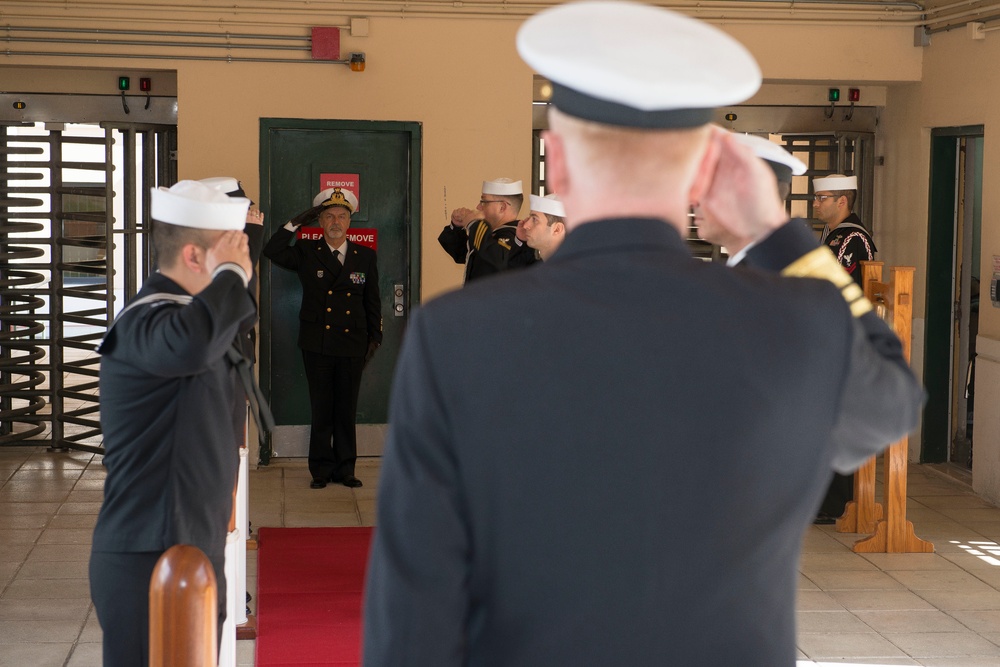 US 6th Fleet headquarters welcome