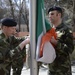 Irish flag lowering ceremony